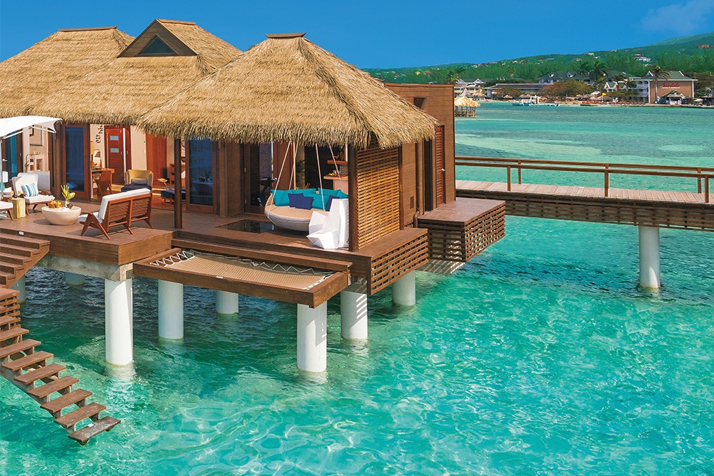 sandals over the water bungalows cost